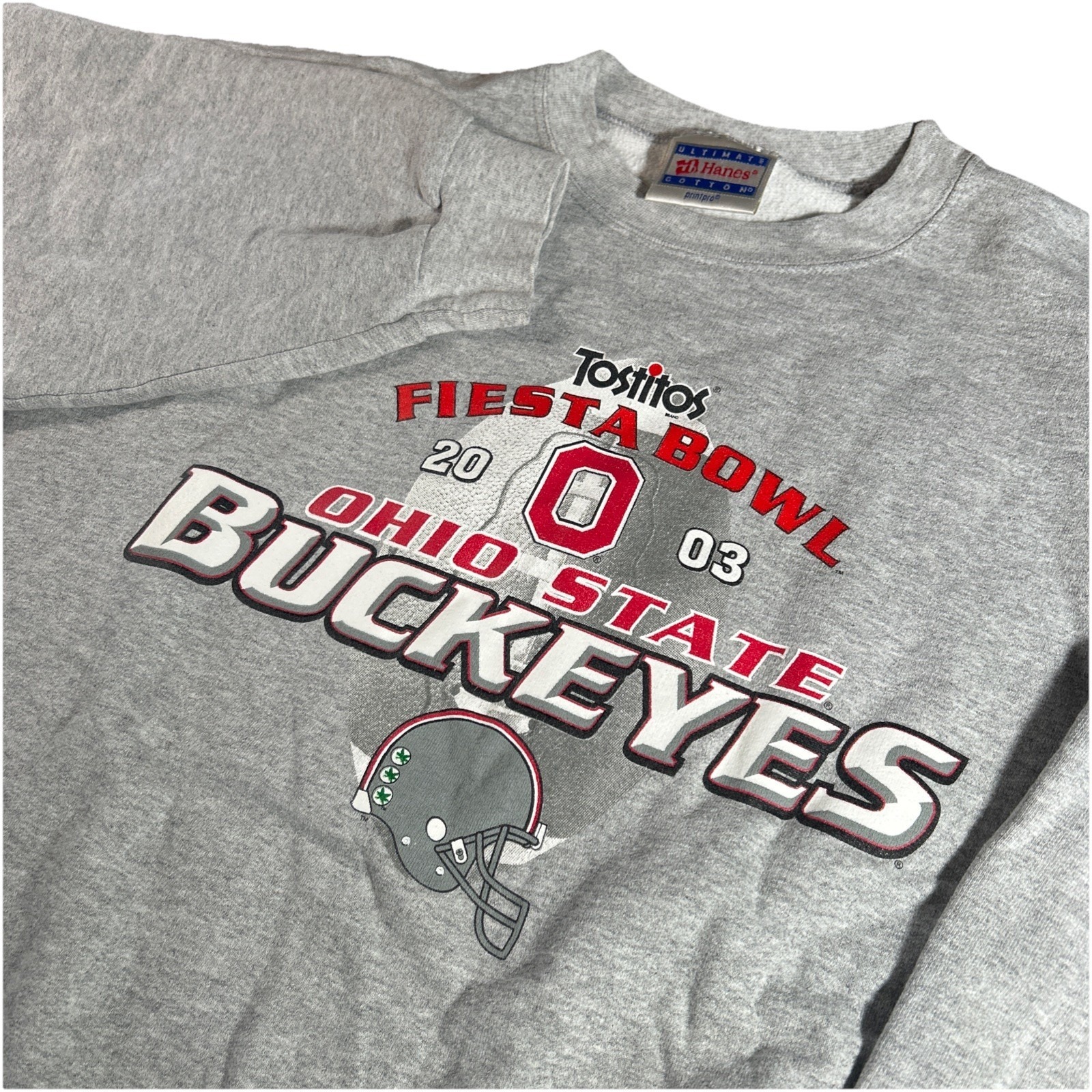 Vintage Sweatshirt Mens Xl 2003 Tostitos Fiesta Bowl Ohio State Buckeyes Ncaa